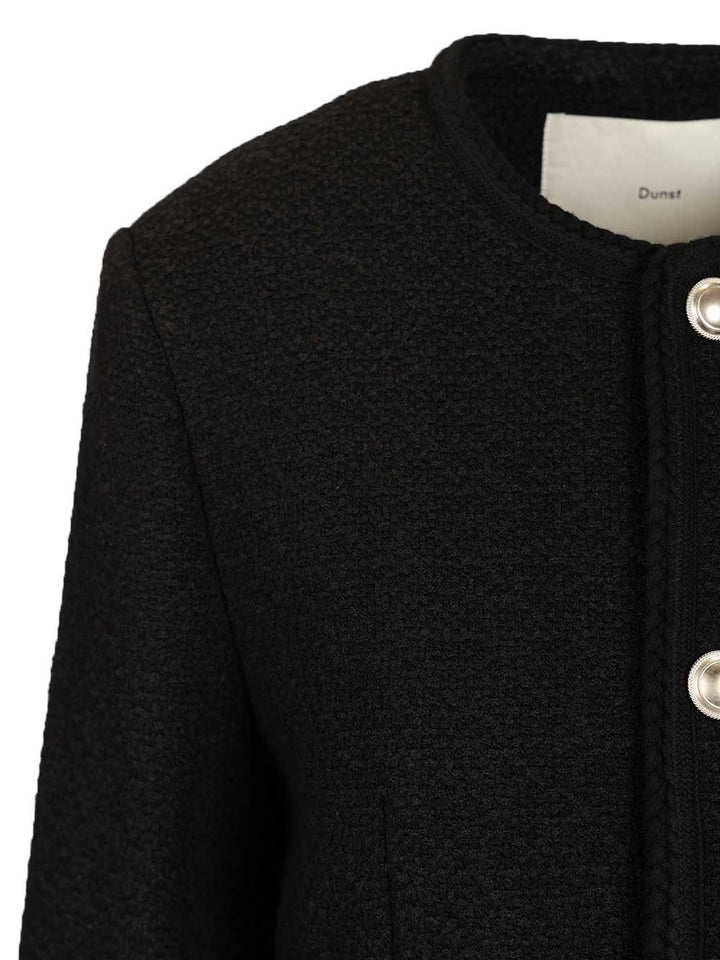 Dunst Tweed Jacket Jackets - Black | bd7e832e449ef17d9edbc63c4bf13e3735042219