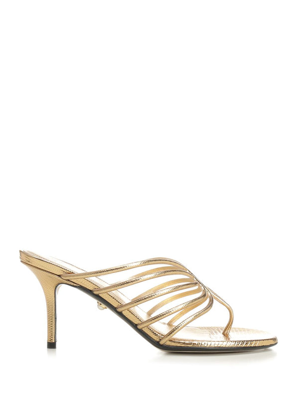 Lady 75 Mule Sandals Gold