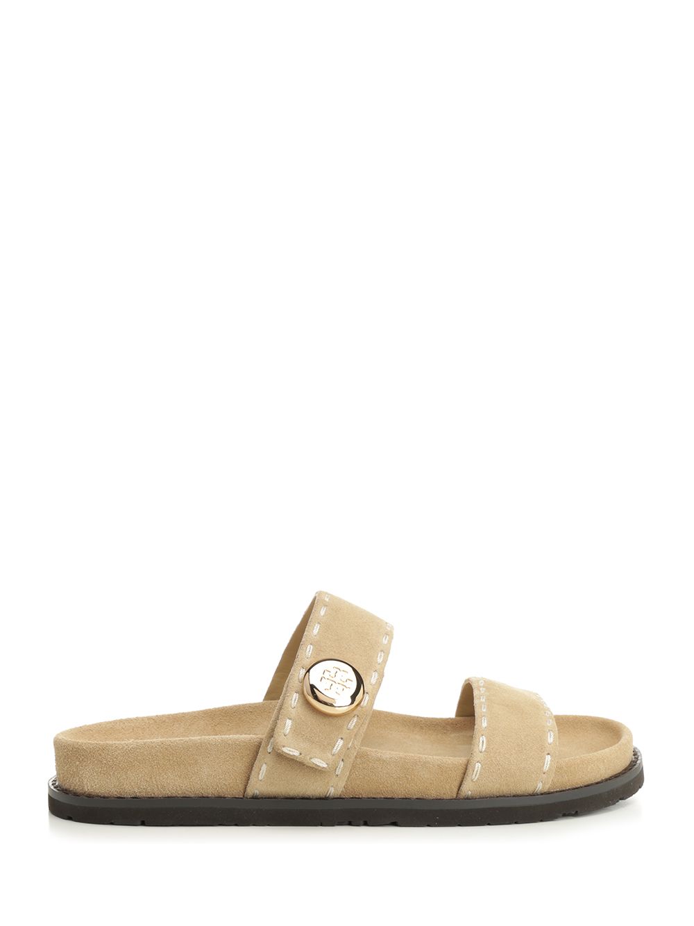 Tory Burch Romy Slider Sports Sandal Sandals - Beige | 5338b8dea0519f8efd06b2b113b560559009960a