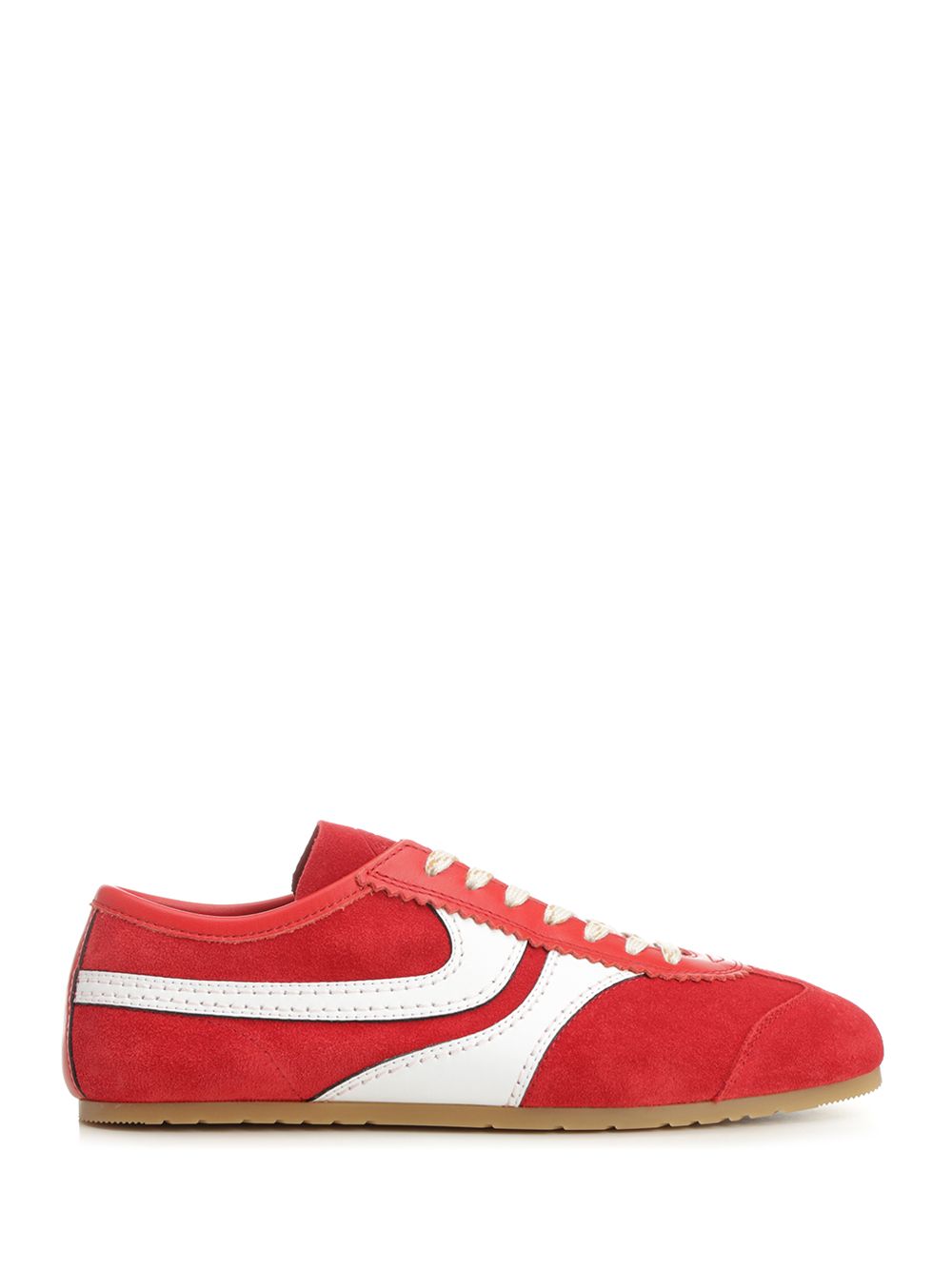 Dries Van Noten Suede Sneakers - Red | 8c55b6e1a88146e8e358c618ba0964960a0d824a