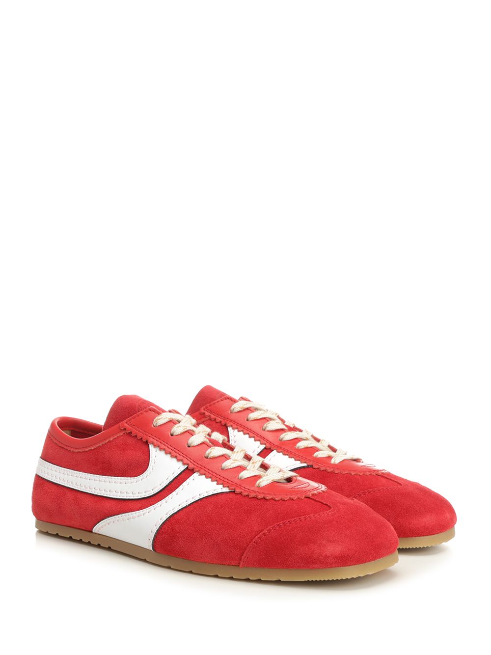 Dries Van Noten Suede Sneakers - Red | 965197933e658303aadbd3848c70e0989827e7a2