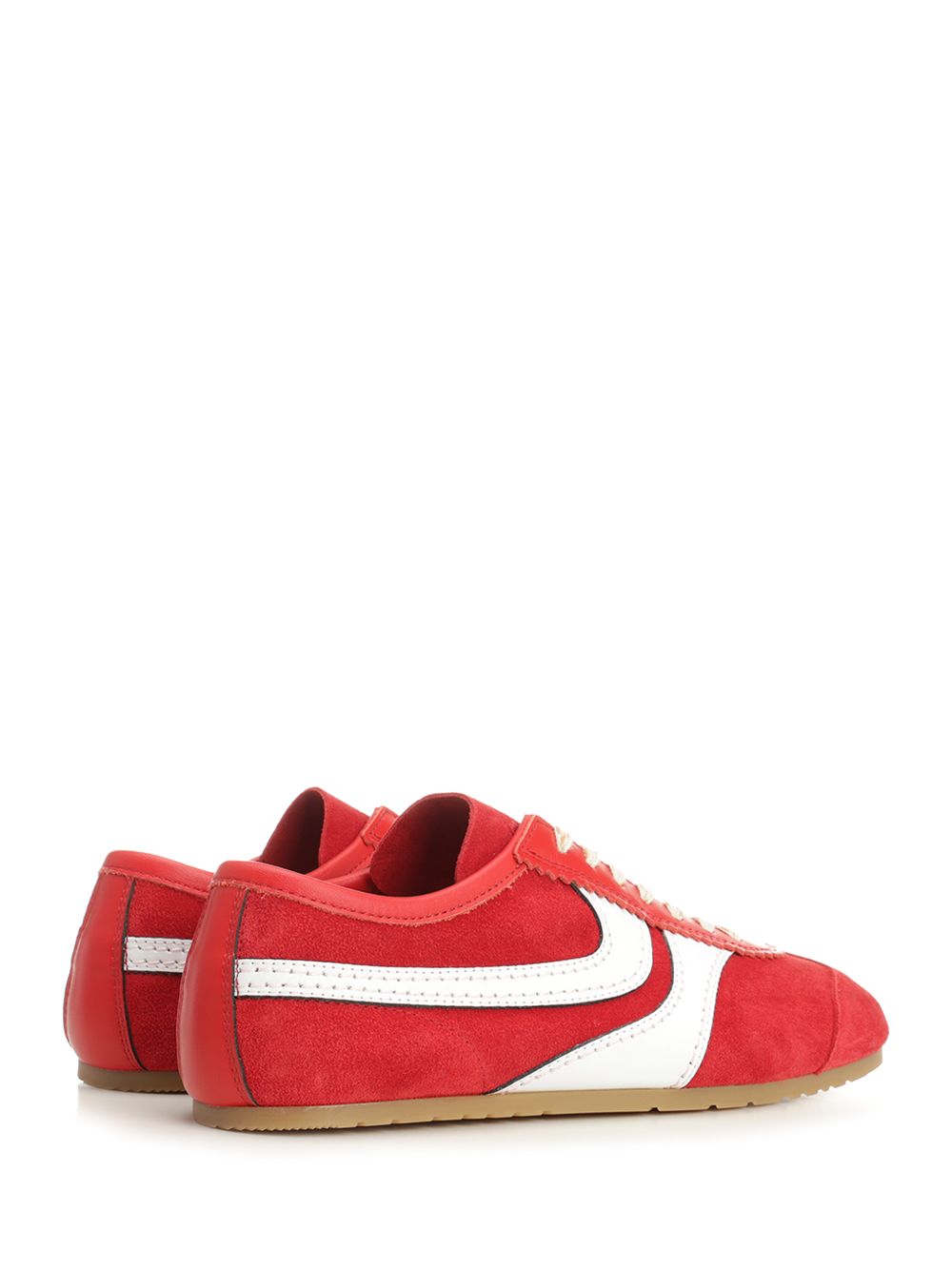 Dries Van Noten Suede Sneakers - Red | 17b5de3b83d8dd993b41ec71c0338feb5c55849d