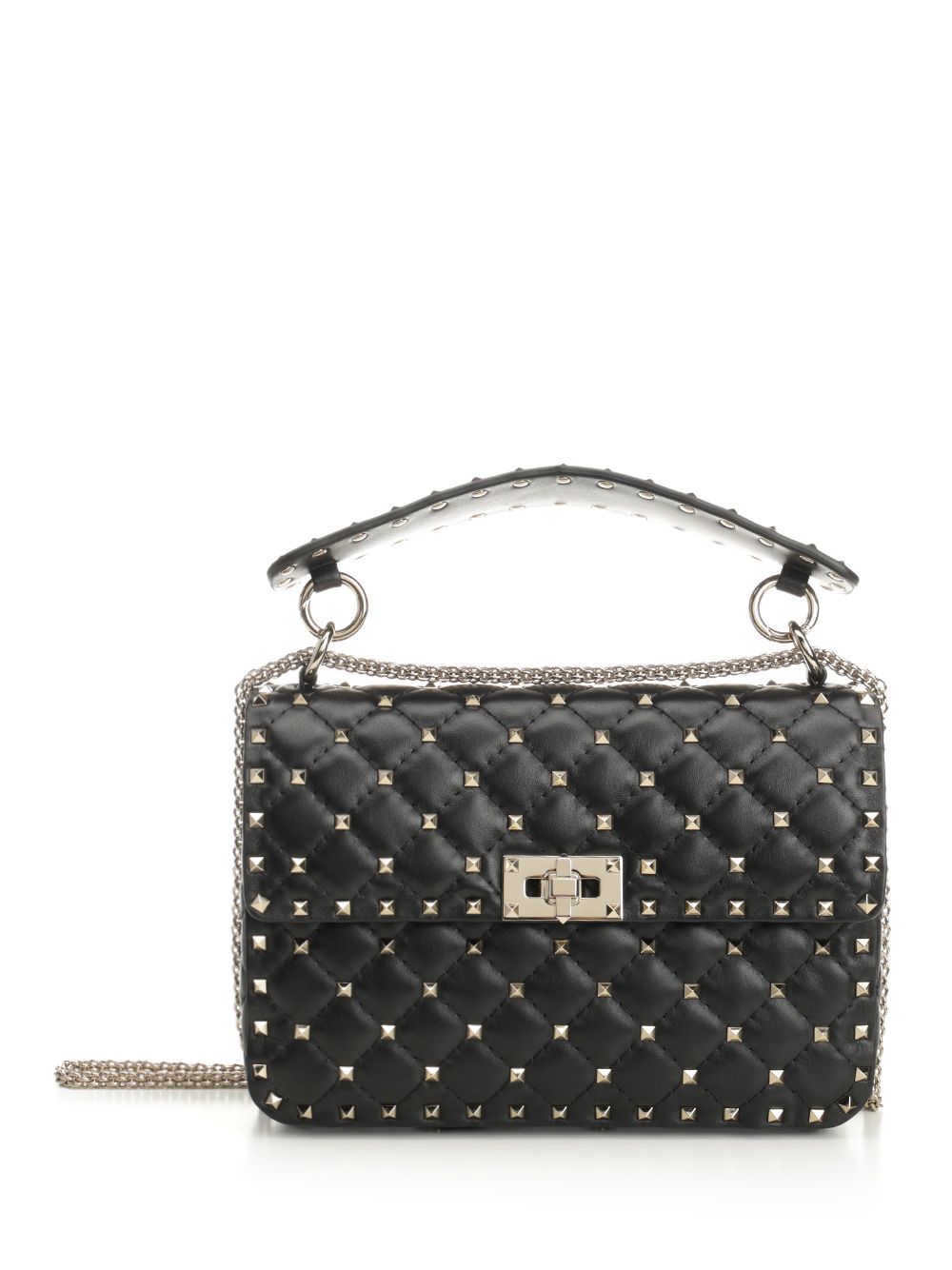 Valentino Garavani Rockstud Spike Shoulder Bags - Black | 38984b70c3c4df132b96c6a18f7a56956a42c145