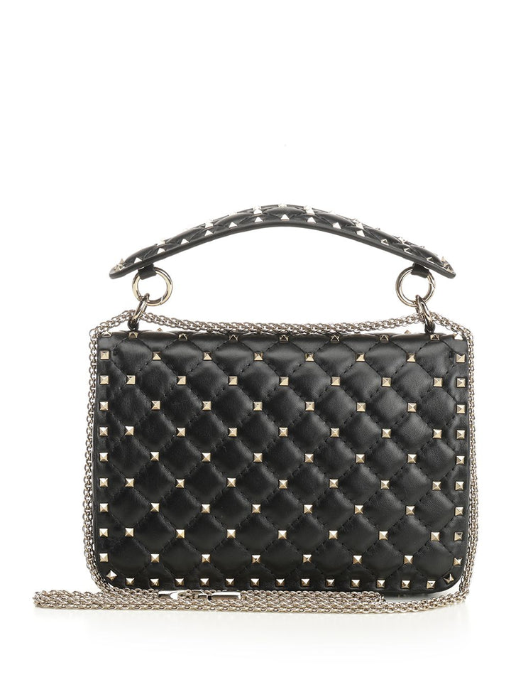 Valentino Garavani Rockstud Spike Shoulder Bags - Black | 5e152f89d062f6044dfb404fd0f55eb57d4f7ae5