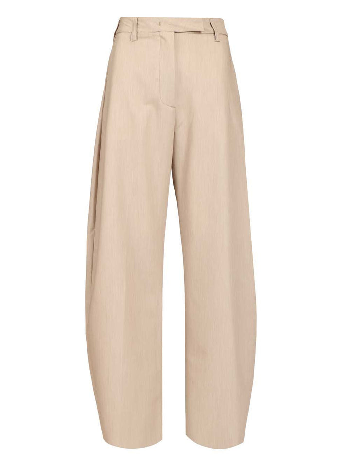 Thelatest Dina Trousers - Beige | a52b2414d1bd889f7bacf17cef8fa04bd6a73c3a