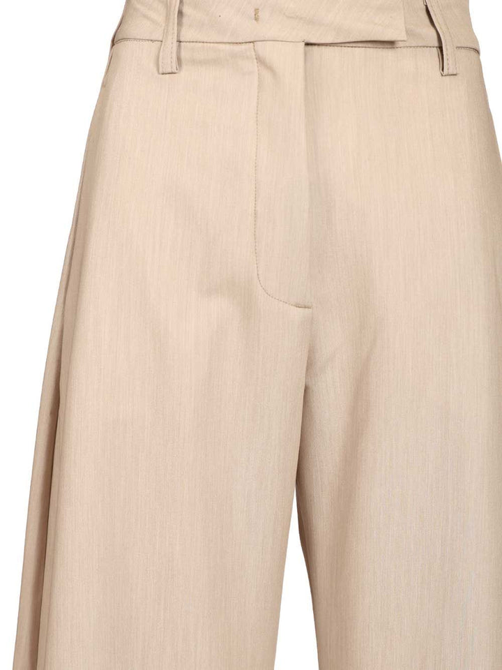 Thelatest Dina Trousers - Beige | 6234a759440248e75755bca165ab55fea277d36b
