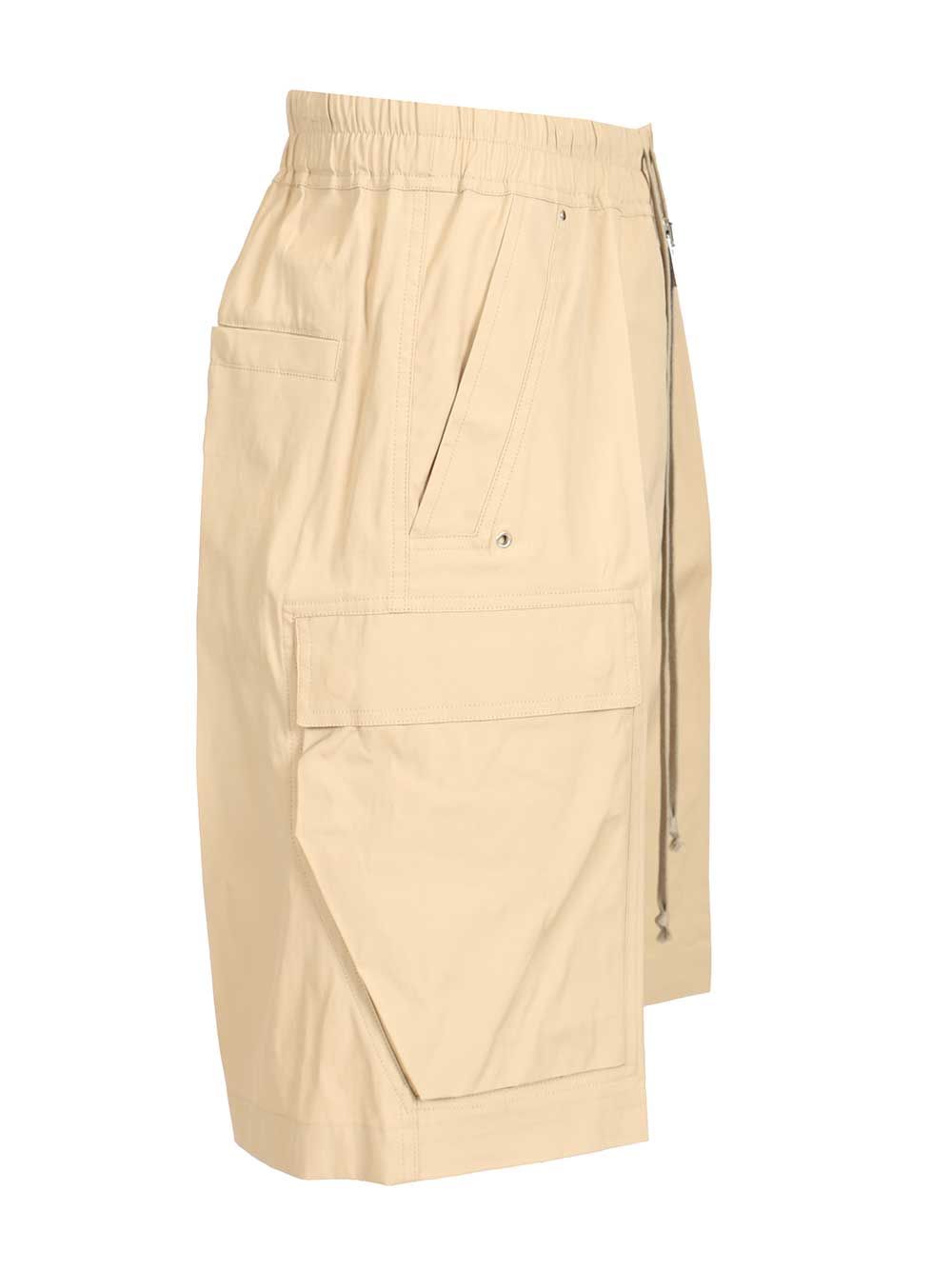 Rick Owens Cargobela Shorts Trousers - Beige | d36ca6715c90b32fb01eacb0852e7d918b7411f6