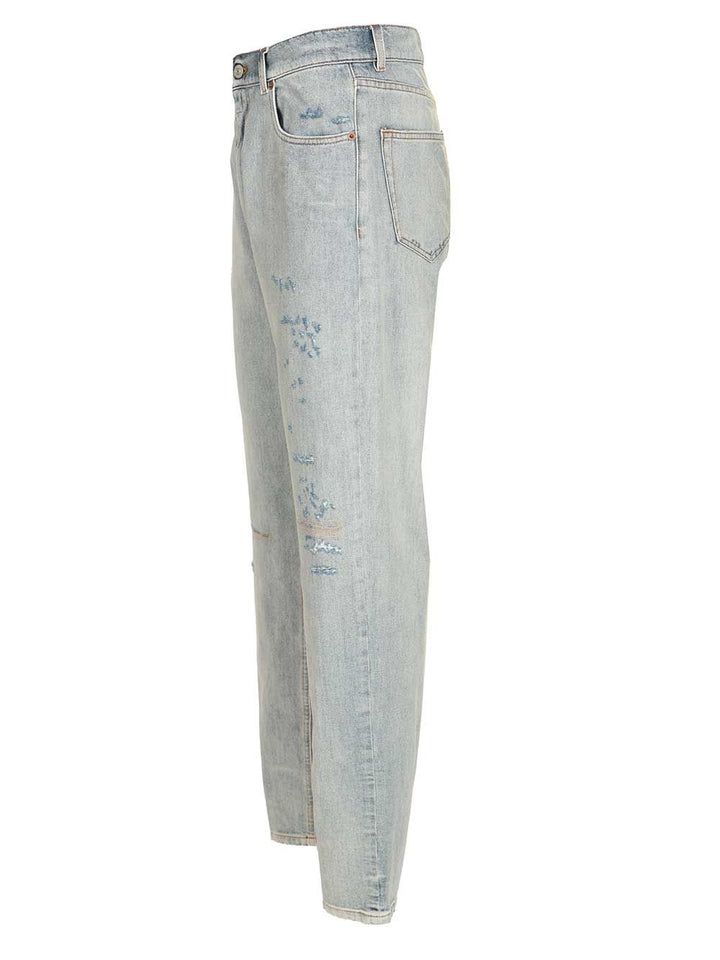 Mm6 Maison Margiela Regular Fit Jean Jeans - Light blue | a9668262b6014f93e62b21235c908140cf313765