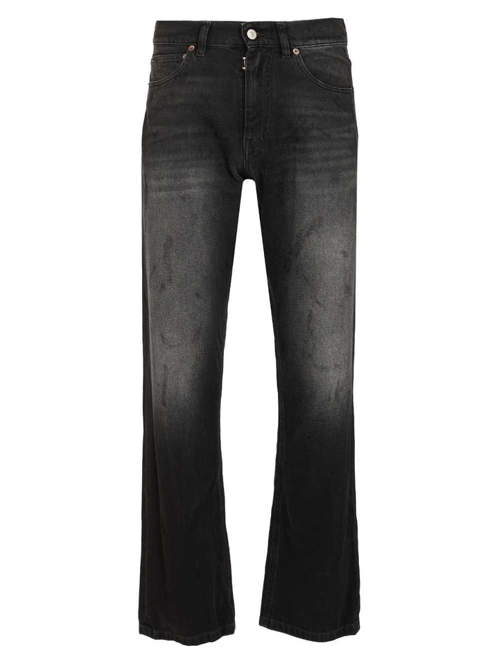Mm6 Maison Margiela Straight-Leg Jeans - Black | 5ec011b7f1e1dff80501cd6cf20a1fe81c561db8