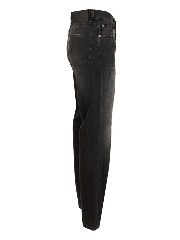Mm6 Maison Margiela Straight-Leg Jeans - Black | 77dce2a2750b848d740ebb9edcfbd67d4fb884b2