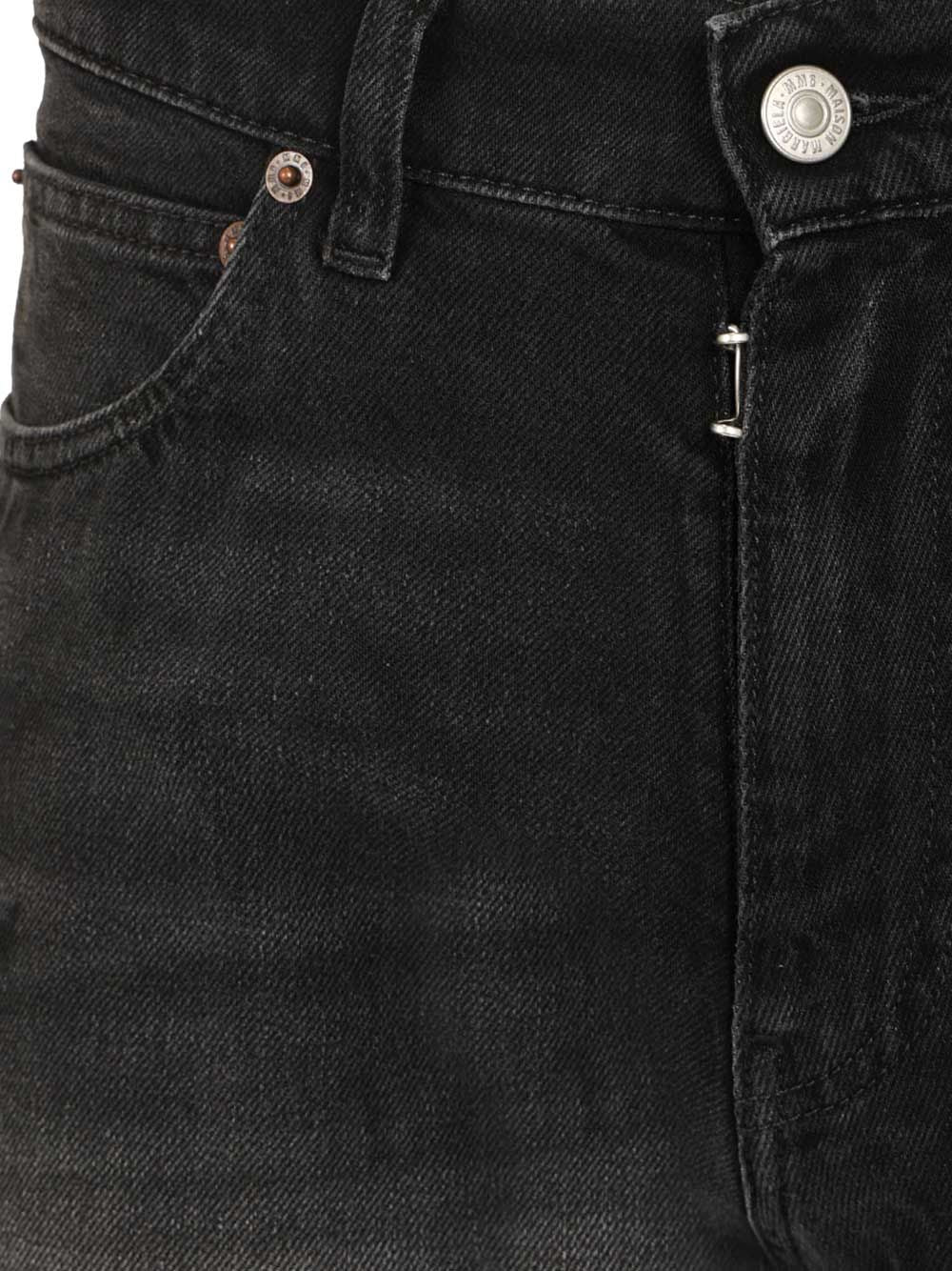 Mm6 Maison Margiela Straight-Leg Jeans - Black | 04981f6d9377fd9cf31f090a0e62bde4efd7ebea