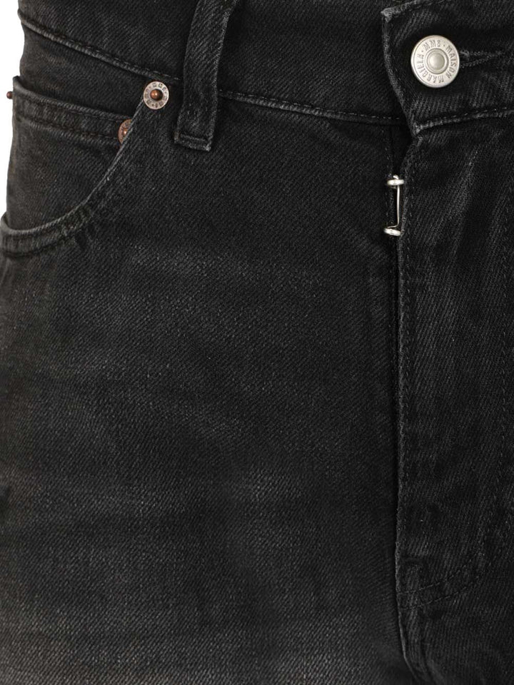 Mm6 Maison Margiela Straight-Leg Jeans - Black | 04981f6d9377fd9cf31f090a0e62bde4efd7ebea