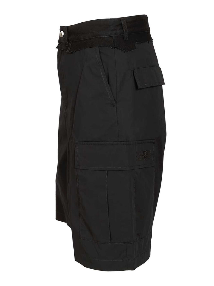 Mm6 Maison Margiela Shorts Trousers - Black | 01615fb5d99cb39fdb1ca3cc010fb8221a446f8c