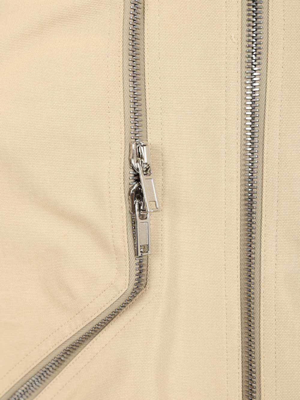 Rick Owens Heizer Flight Jacket In Organic Cotton Jackets - Beige | 285a6554509cd567ac398de123444cd89b69139c