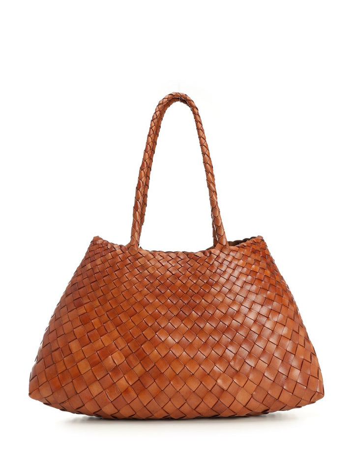 Dragon Diffusion Santa Croce Big Woven Leather Tote Bag Shoulder Bags - Brown | ccd5e499f89440827827a9e1e00b4d5486682f09