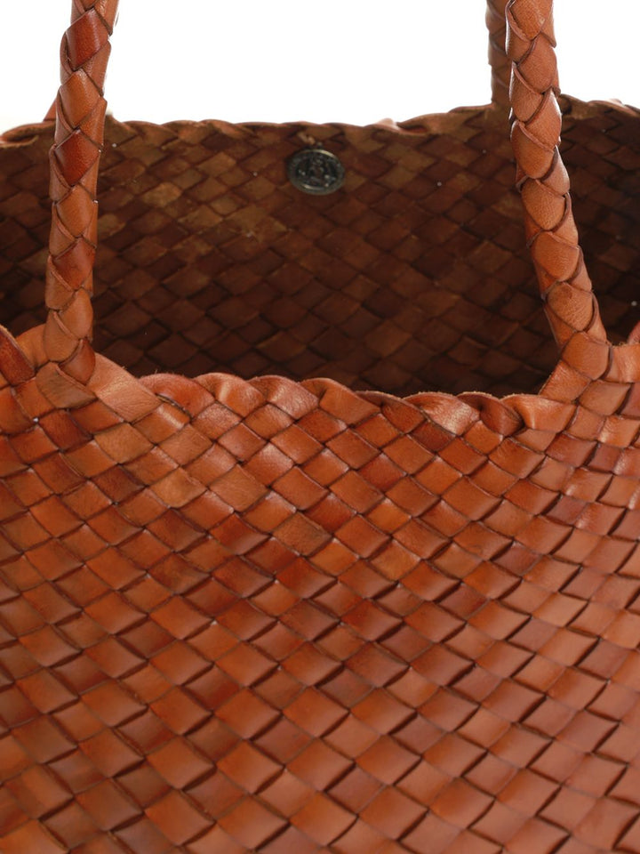 Dragon Diffusion Santa Croce Big Woven Leather Tote Bag Shoulder Bags - Brown | 312f7bb8f0af4cb973e76f358d4ff9ff60e5ef26