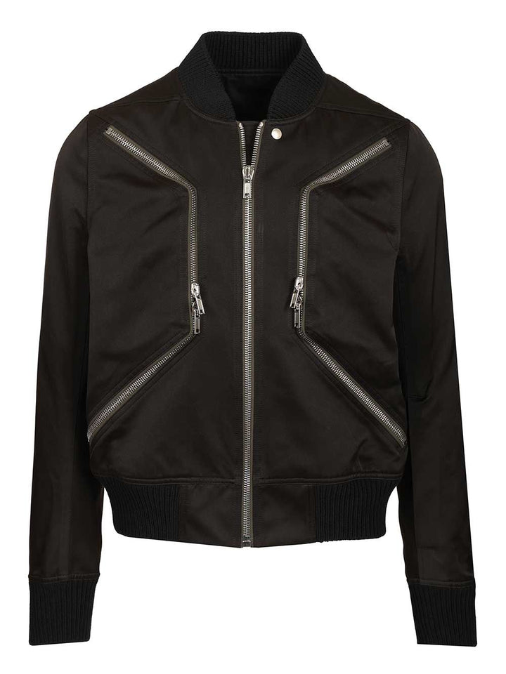 Rick Owens Heizer Flight Nylon Jacket Jackets - Black | 6e318b3045bb29384fd8008872078864a3cf2aa9