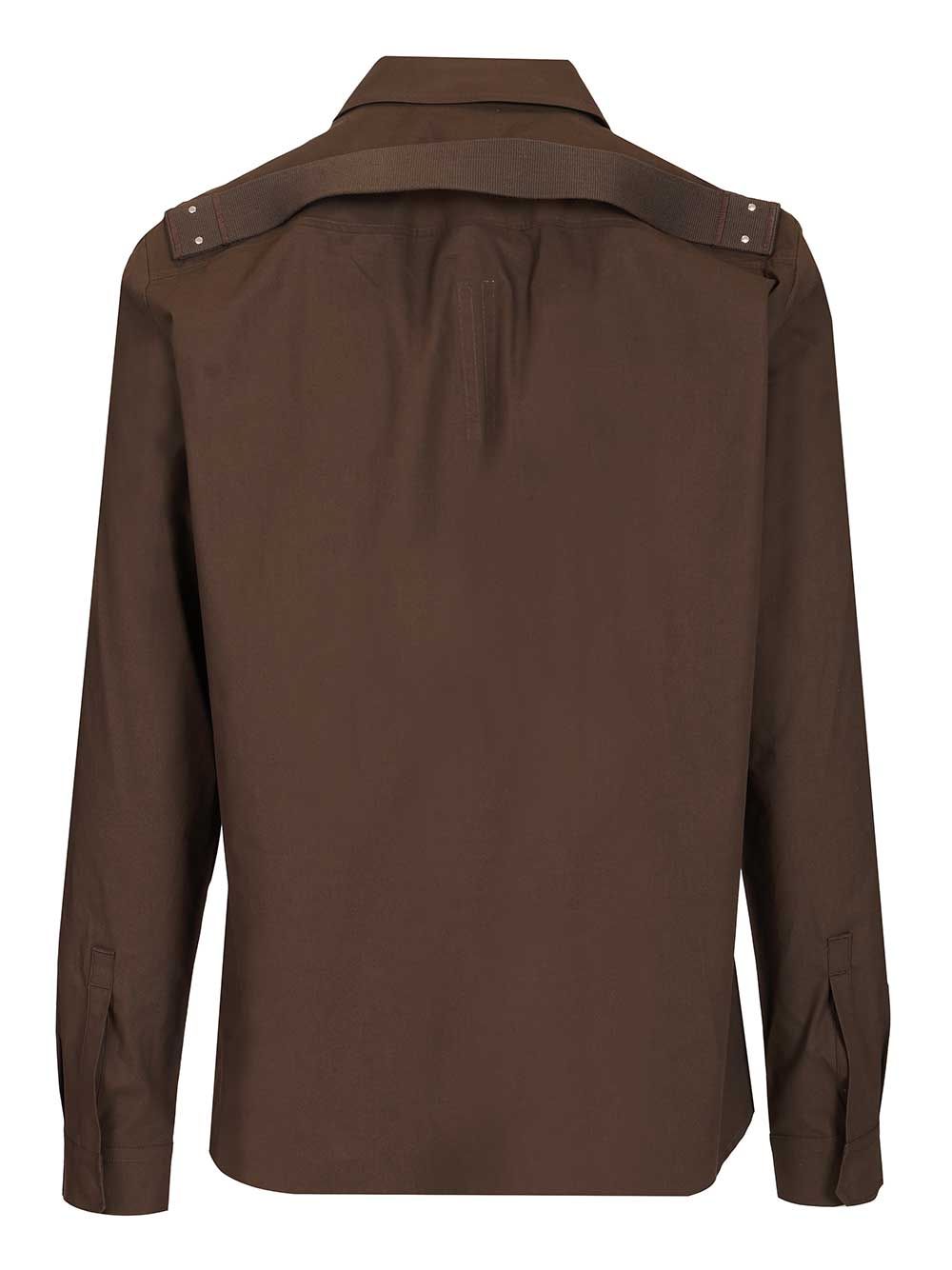 Rick Owens Fogpocket Outershirt Shirts - Brown | 07f17ef1e825e1e4198b5a417b2f7f7c4d0cccb2