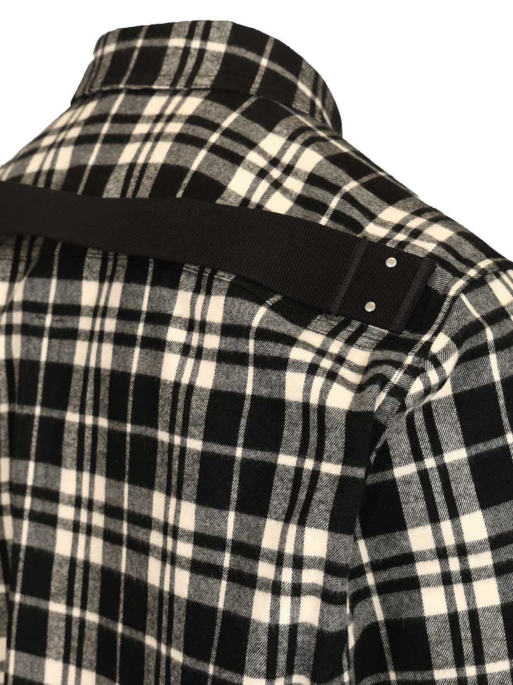 Rick Owens Temple Checked Cotton Shirt Jackets - Black | 5289160e38769a4c9dc27de91d686eeef69584db
