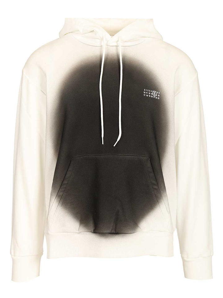 Mm6 Maison Margiela Spray Print Sweatshirt Sweatshirts - White | fa90c26e34e910d4564f69143bec5e2cc309e31e
