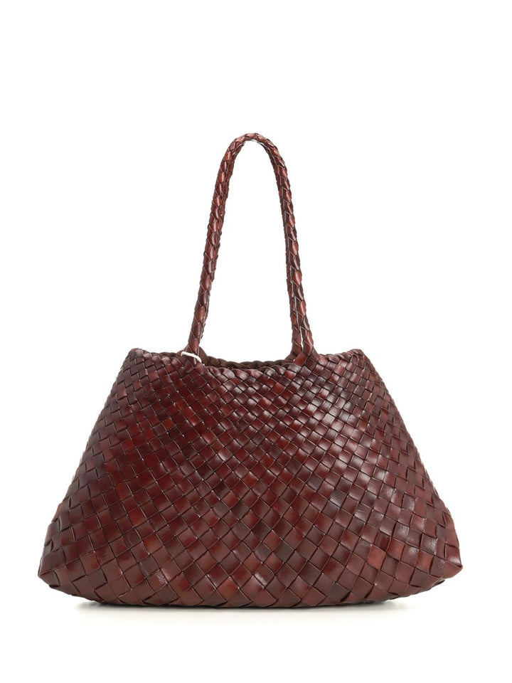 Dragon Diffusion Santa Croce Big Woven Leather Tote Bag Shoulder Bags - Brown | 6232f95e4032866ca4de5b0a16cf61ce9287d83c