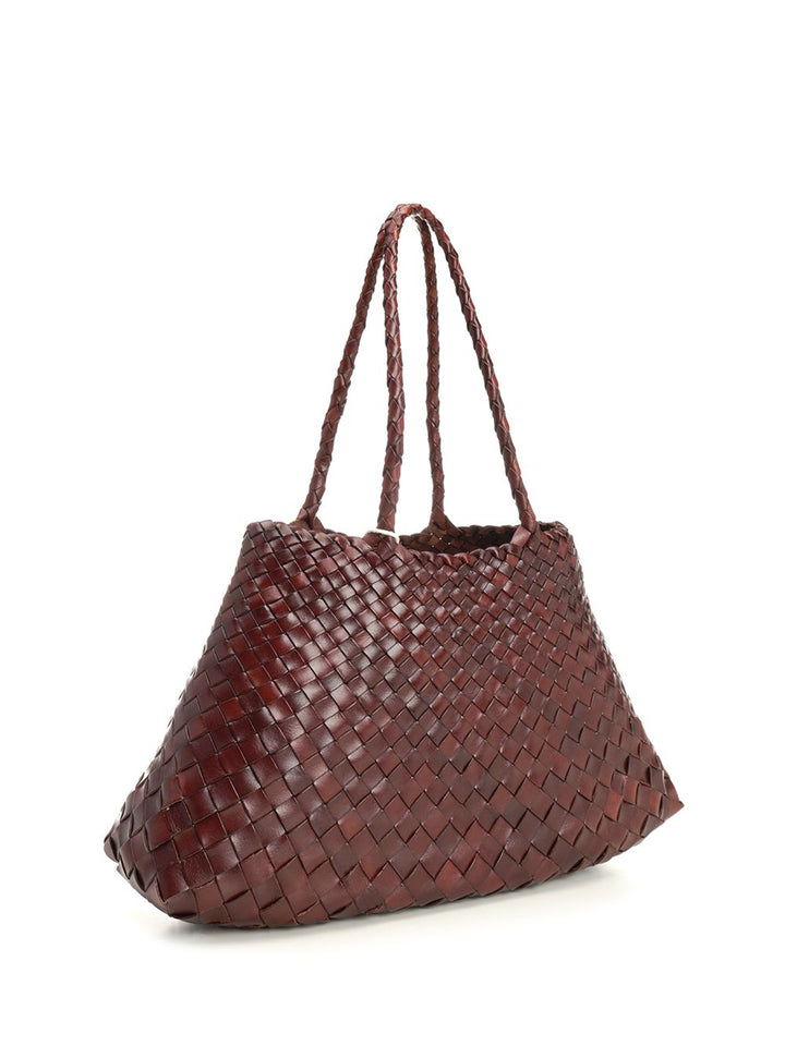 Dragon Diffusion Santa Croce Big Woven Leather Tote Bag Shoulder Bags - Brown | 0ccd239a0f40499fe3194ca4503a6aef8dbd4fa0