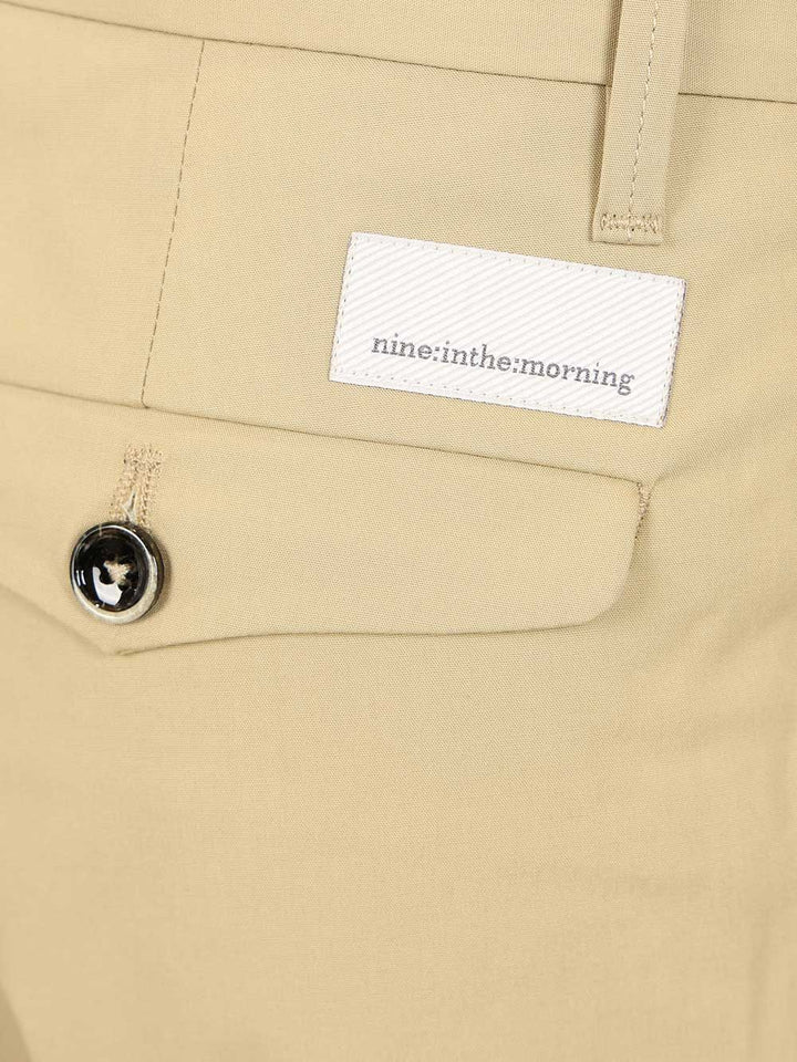 Nine In The Morning Straight Trousers - Beige | d1212f32a180be5e24f4c311f10de3607beb3a34