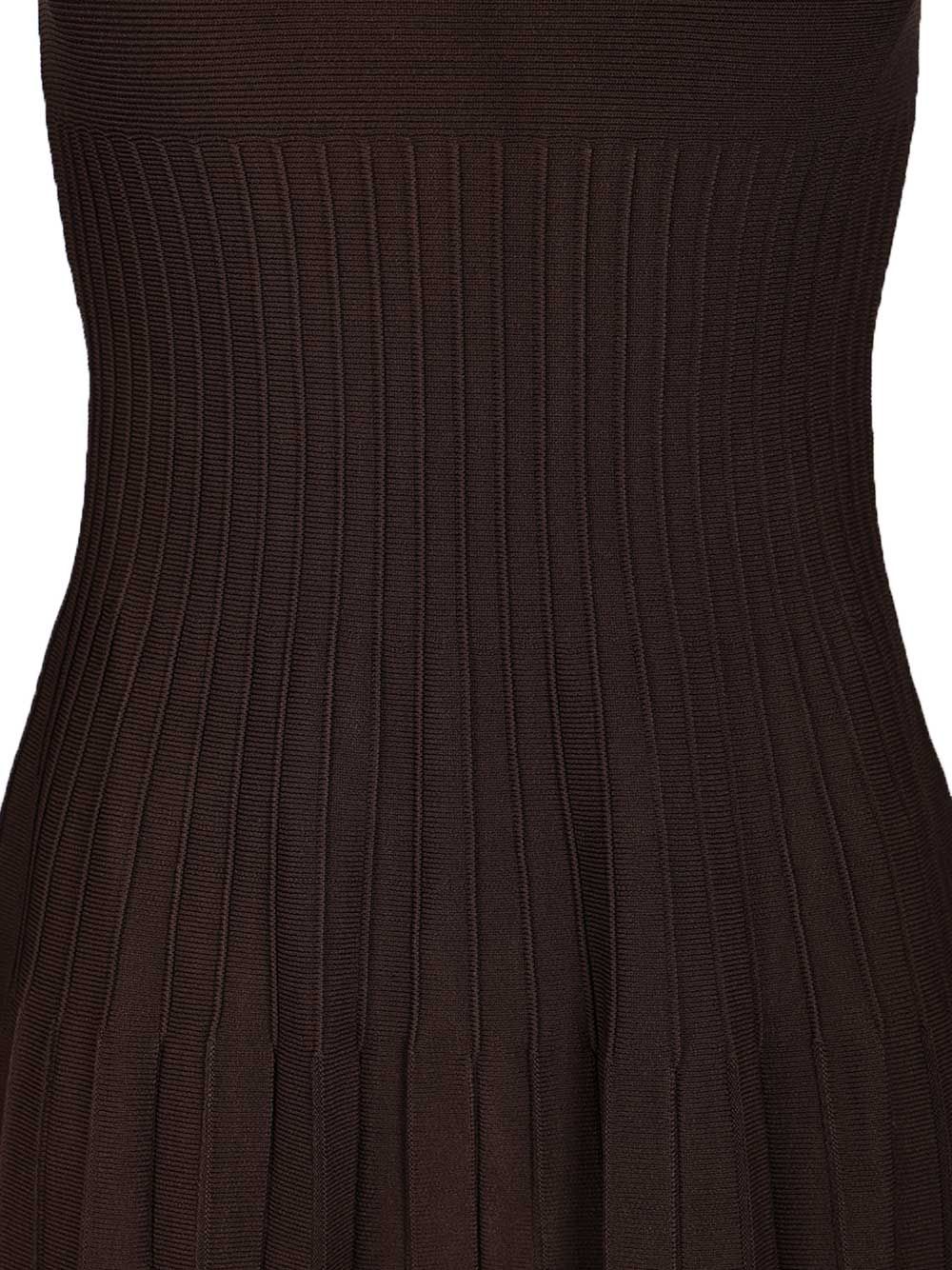 Staud Midi Elyse Midi Dress Dresses - Brown | 238236f488367ac1f09c2863f5068a161982bf7a
