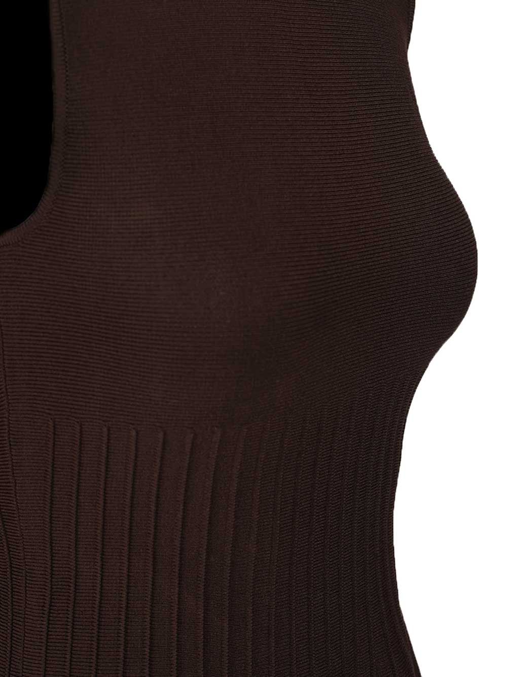 Staud Midi Elyse Midi Dress Dresses - Brown | 281c0923fbd5afd7a5a0ec43349d3dca51b6a7f5