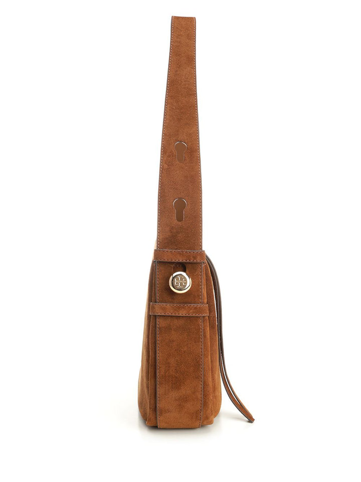 Tory Burch Romy Suede Shoulder Bag Shoulder Bags - Brown | dcf57d73f329a1cc984855956909a865b20683a6