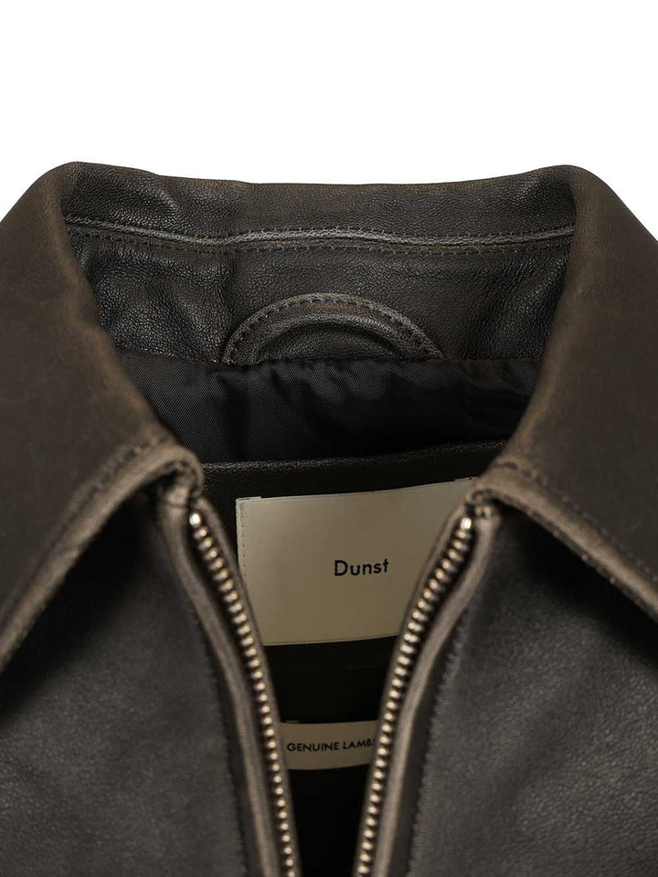 Dunst Drizzler Leather Jacket Jackets - Black | 767b9feed5a7a6514fa97518633fe8a886af59d8