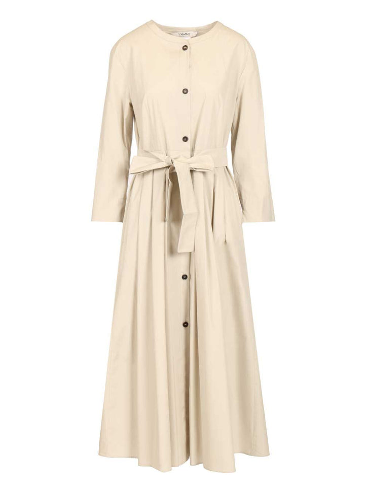 'S Max Mara Cotton Poplin Dress Dresses - Beige | 8573fcc814c2a2ed753d7477e27542690594bc17
