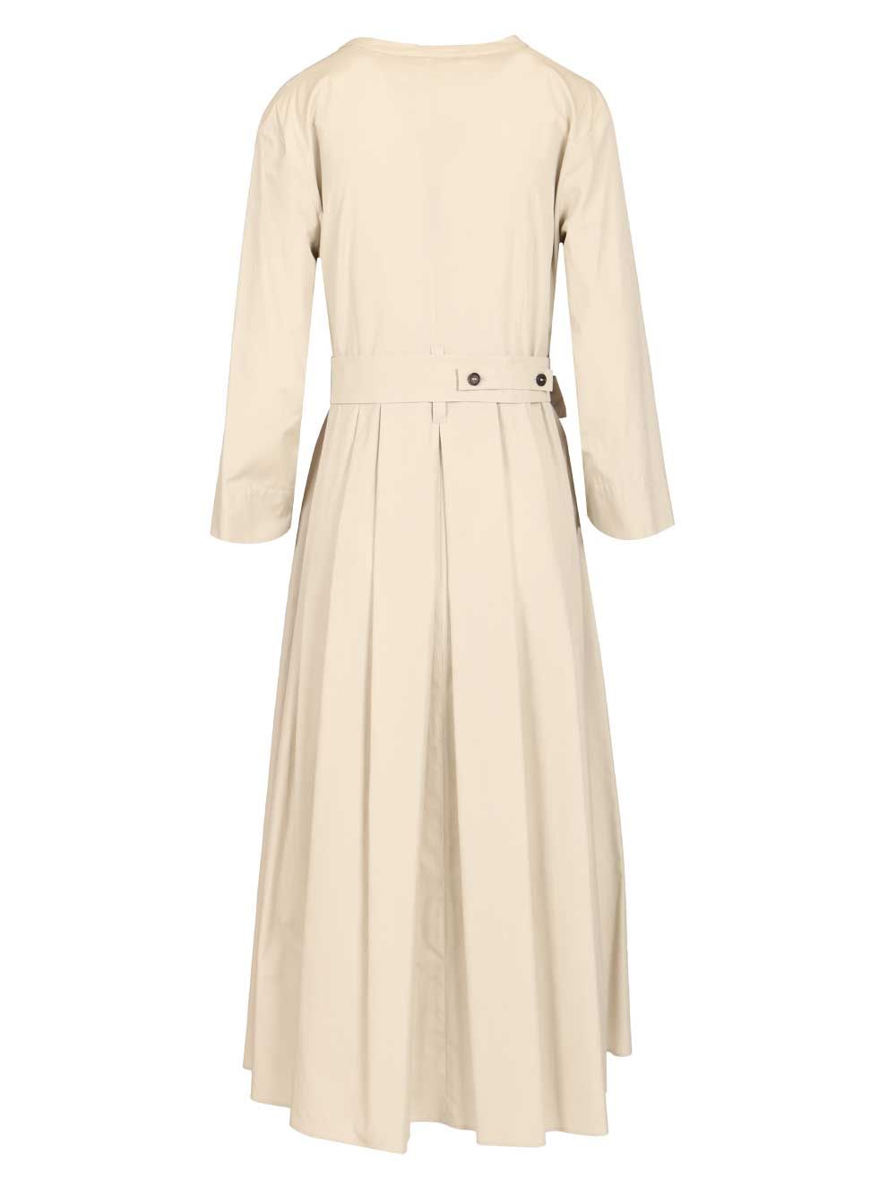 ' S Max Mara Cotton Poplin Dress Dresses - Beige | f2dea1657162c54abb5269411bfba6cc60211ad7