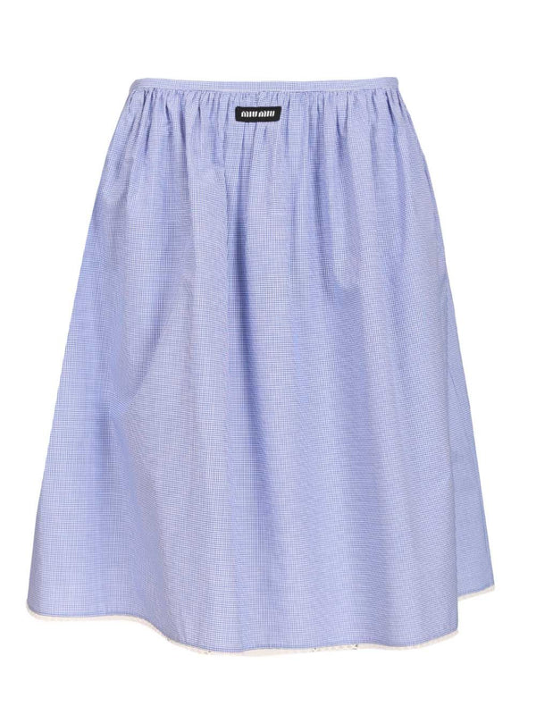 Gingham Skirt Skirts Multicolor