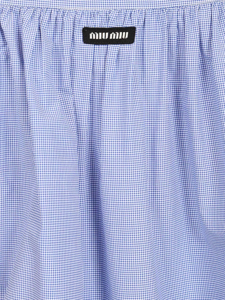 Miu Miu Gingham Skirt Skirts - Multicolor | 064bba7fbe753e237505181aab2797d8a0c975c7