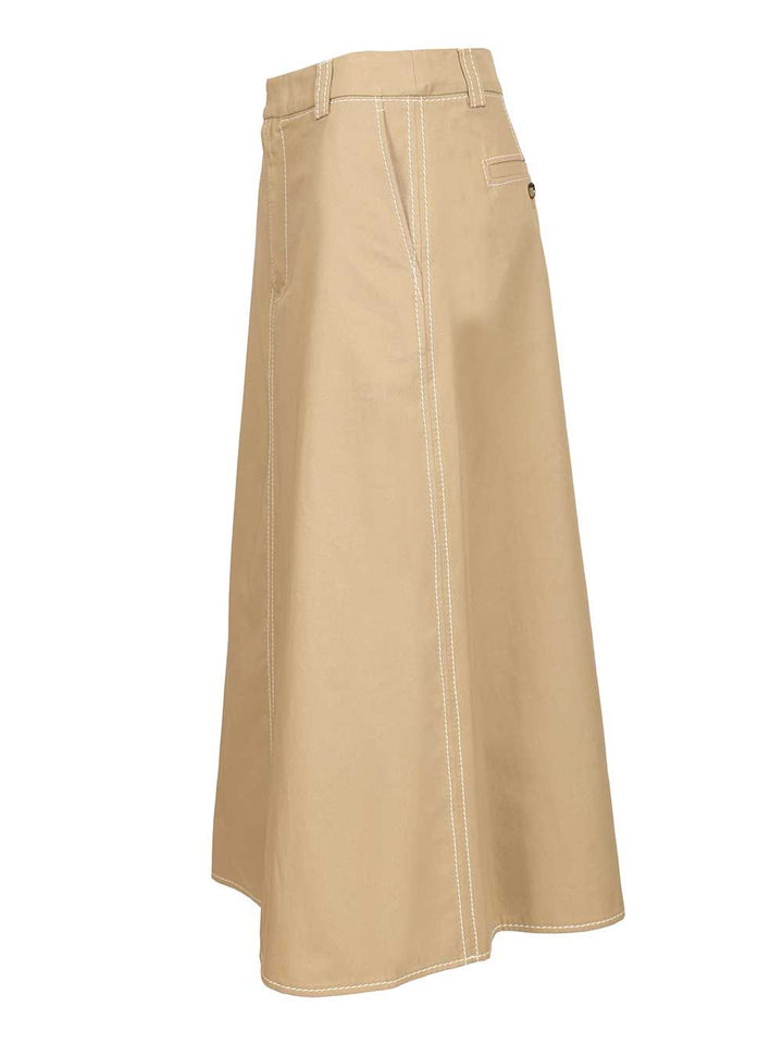 Ami Long A-Line Skirt Skirts - Beige | 6ecaa9e46f505f54e886555b0fff463f9b8bdb3a