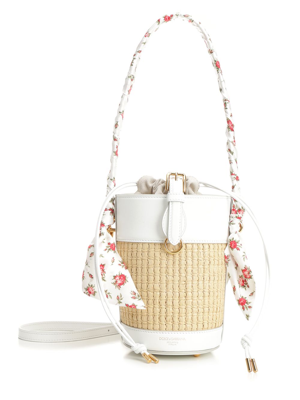 Dolce & Gabbana Capri Bucket Handbags - White | 0576366e830d824174d2c39ac8fd9875e06134d9