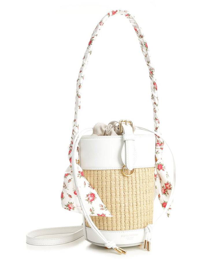 Dolce & Gabbana Capri Bucket Handbags - White | a2780c07d64d7037a6867035e5cf624170e3f0a1