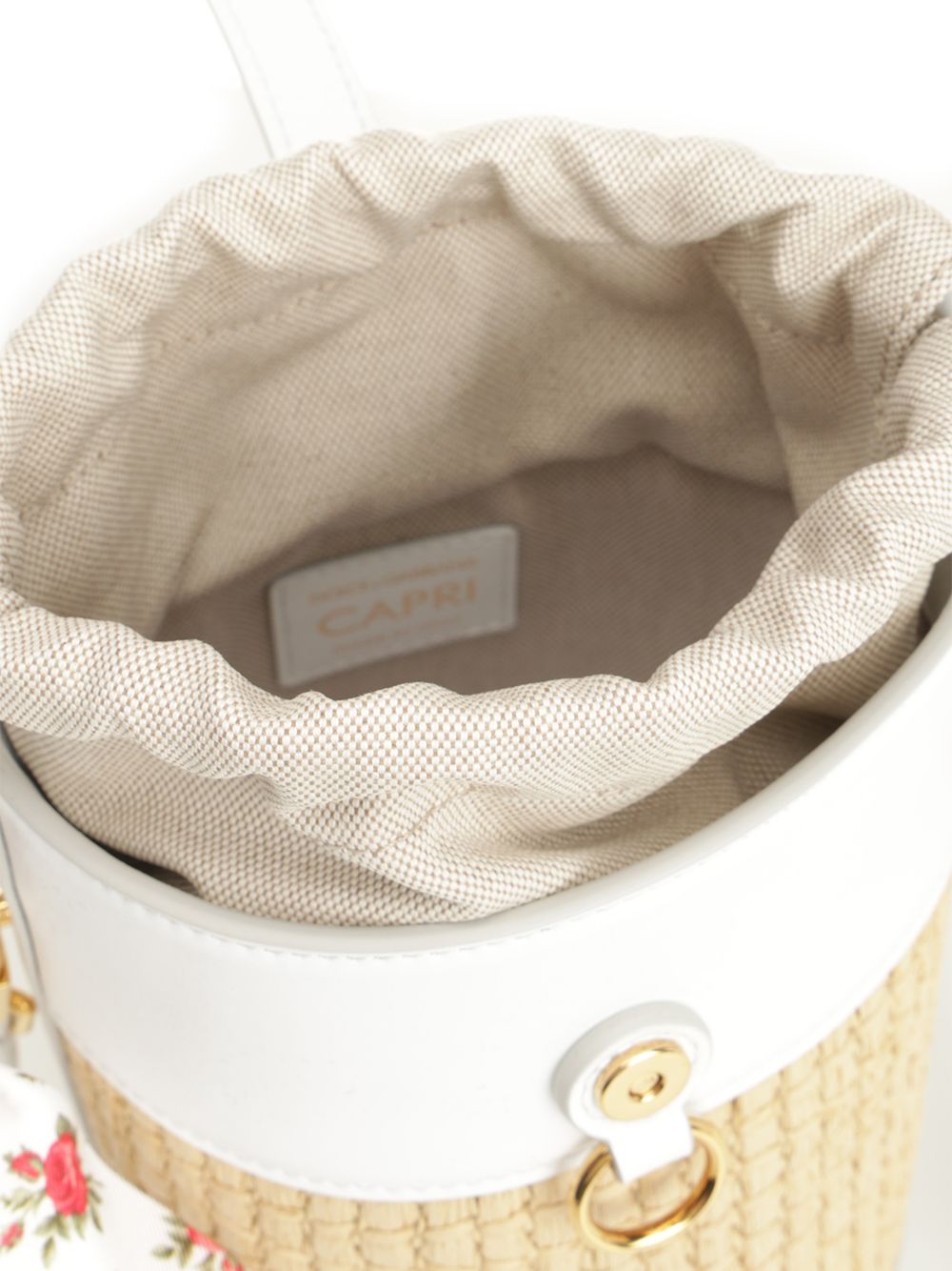 Dolce & Gabbana Capri Bucket Handbags - White | 3c83748cbdb6357887c6acb83866c13fe6c07e64