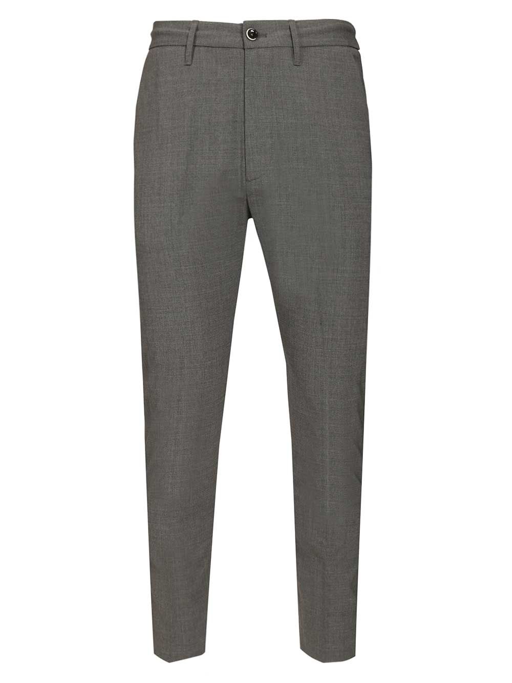 Nine In The Morning Straight Trousers - Grey | 1dfb6c36f93d86f5b9b1e322319f1c8bc0142420