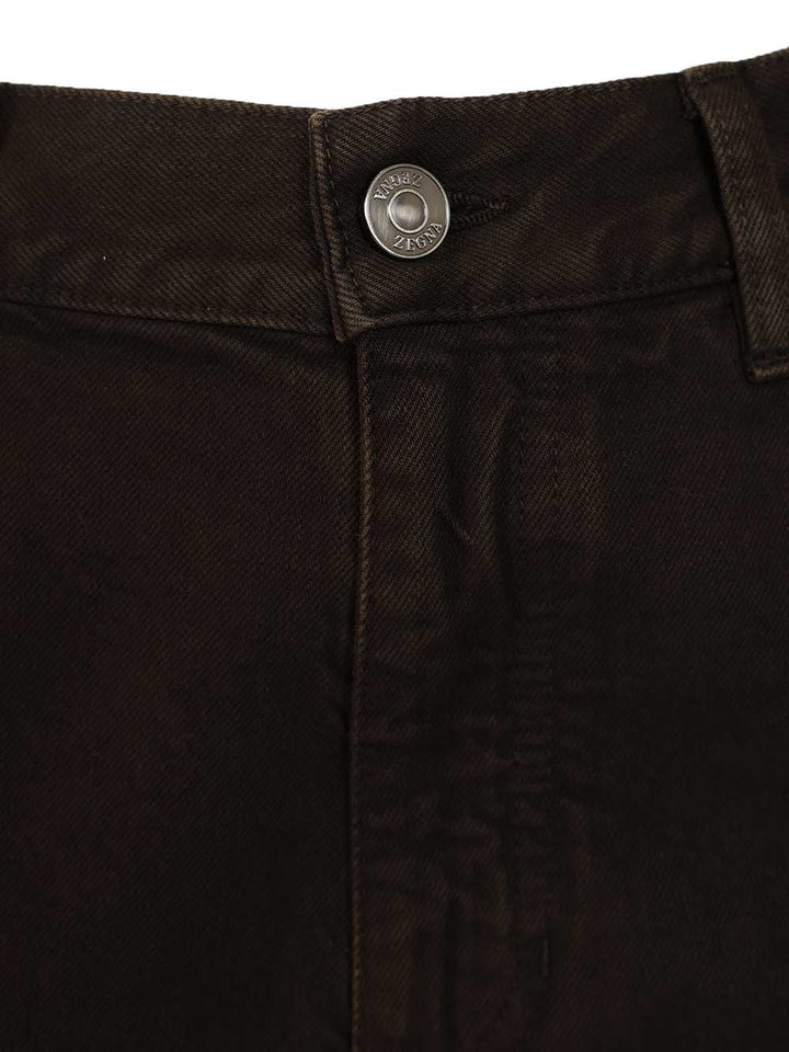 Ermenegildo Zegna Roccia Jean Jeans - Brown | a02c9ace57e30b6bb881cee3fdf33543e9313541