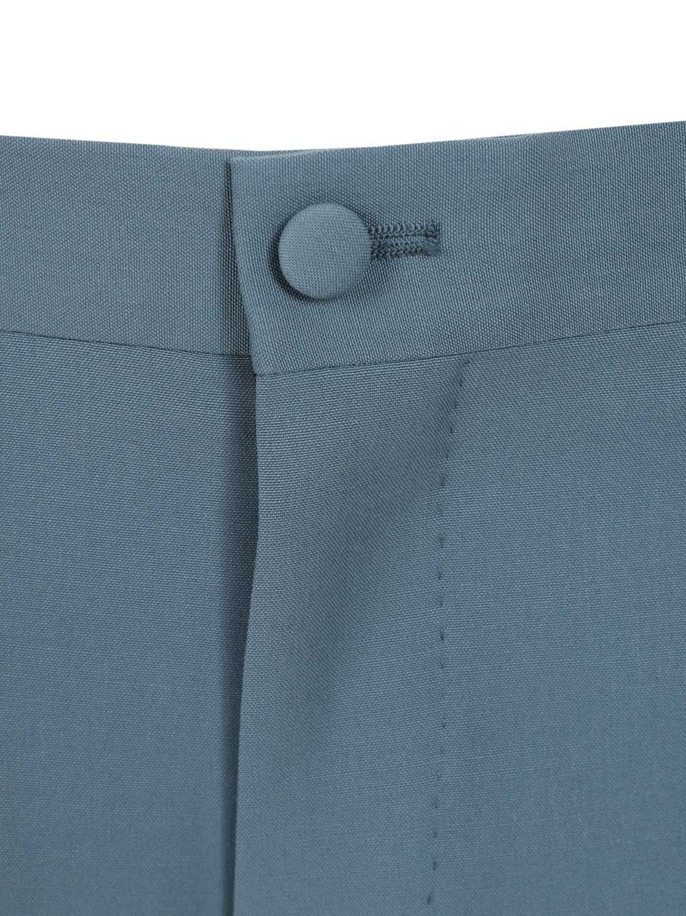 Dolce & Gabbana Wool Poplin Trousers - Light blue | 069982e043e0a38eb3413042c8ca37630cfa2181