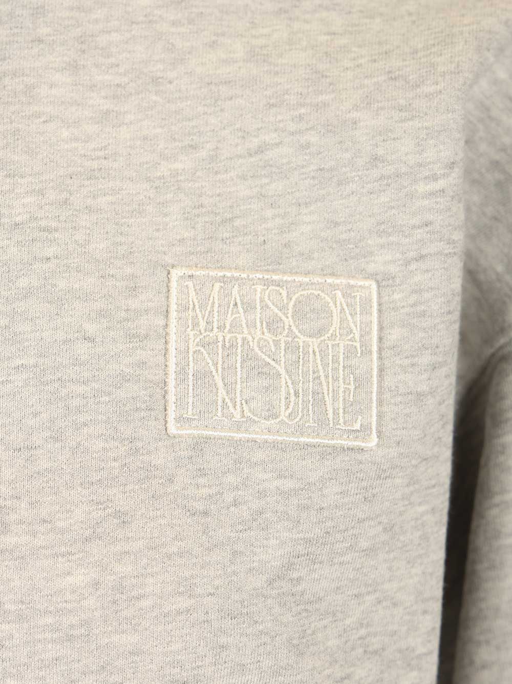 Maison KitsunÉ Cotton Fleece Polo Sweatshirt Sweatshirts - Grey | e2c012494acfbf17168a702c9accb687c4440d5a