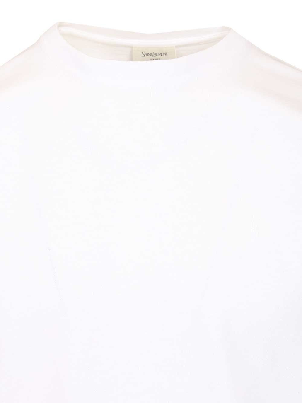 Saint Laurent Cassandre T-Shirt - White | fe0e1dd9ccb1769cb990c1645400bfd39597d816