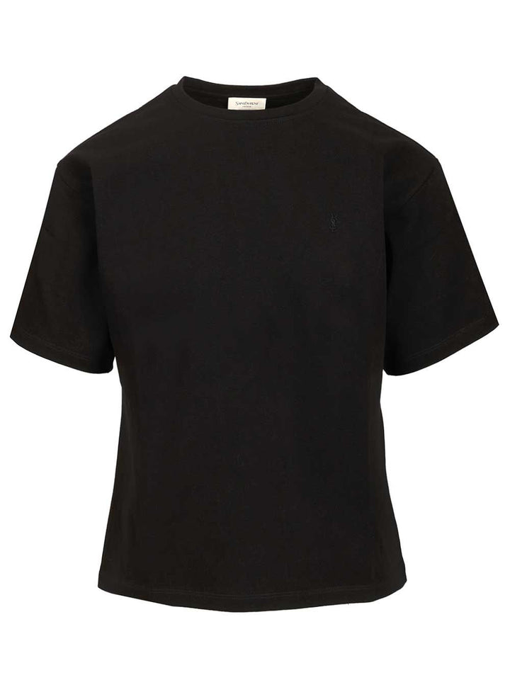 Saint Laurent Cassandre T-Shirt - Black | 59ca056e663370a468954461c5d274506dcda26c