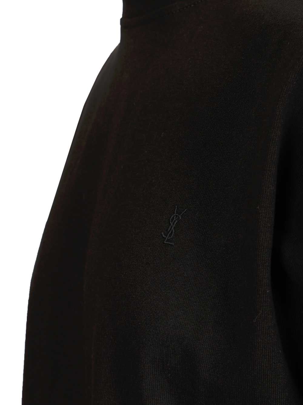 Saint Laurent Cassandre T-Shirt - Black | 646444817096ca3f1e3f8866cca3ba5fa35b97ea