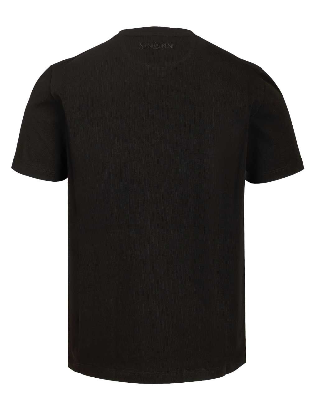 Saint Laurent Crew Neck T-Shirt - Black | ed4c5aef5d90e75ee4daa1561ca4673d68b7546d