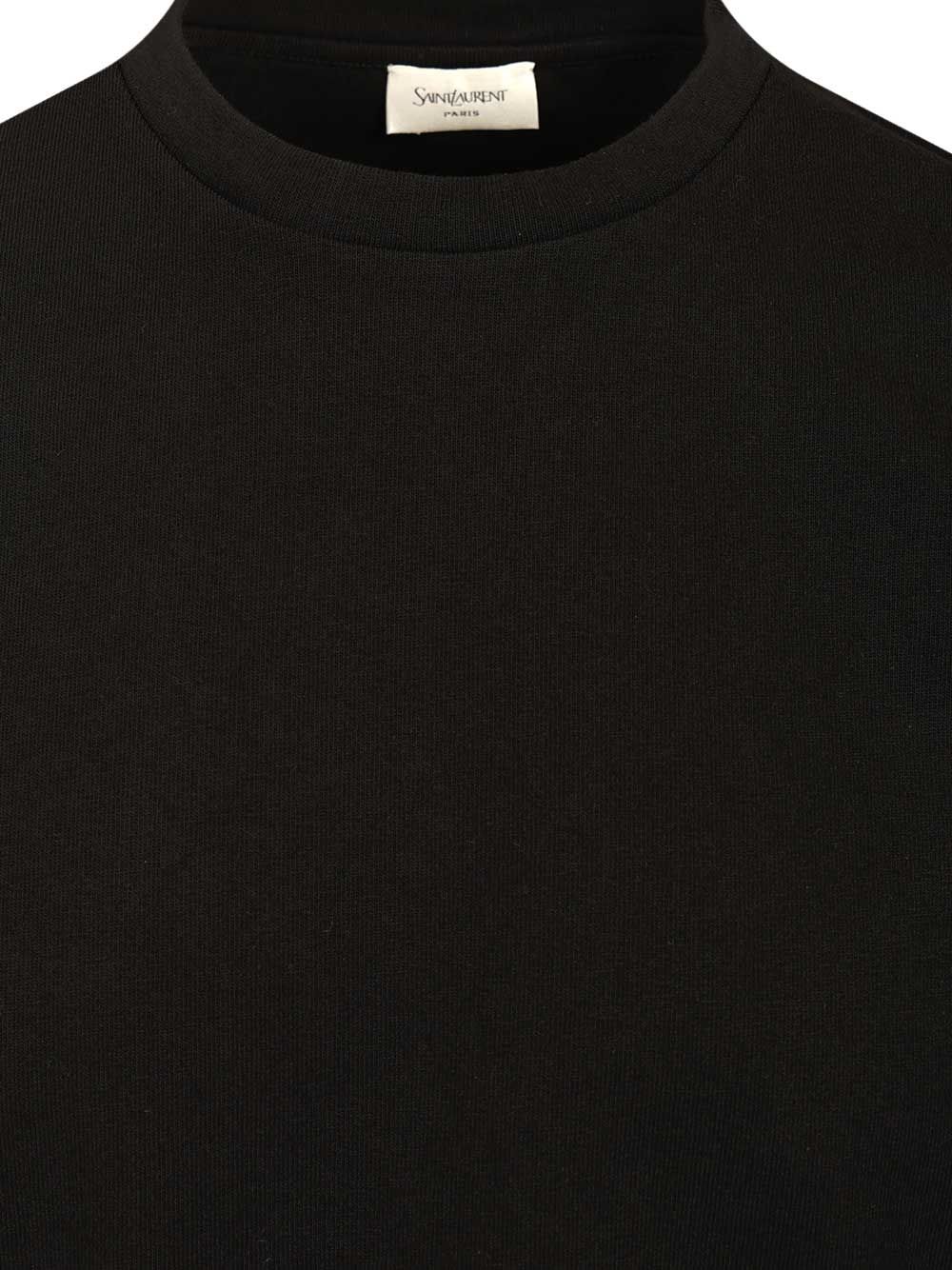 Saint Laurent Crew Neck T-Shirt - Black | deaaa490e6ed4d34cd8d7ce8f4da1101b182046d