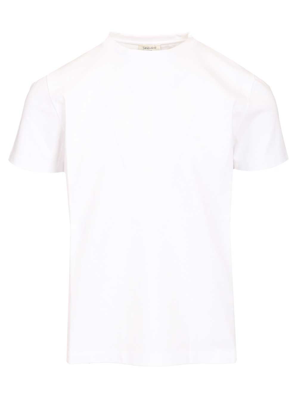 Saint Laurent Crew Neck T-Shirt - White | da3feef95003f794f547e16d6ab5b356ffecc216