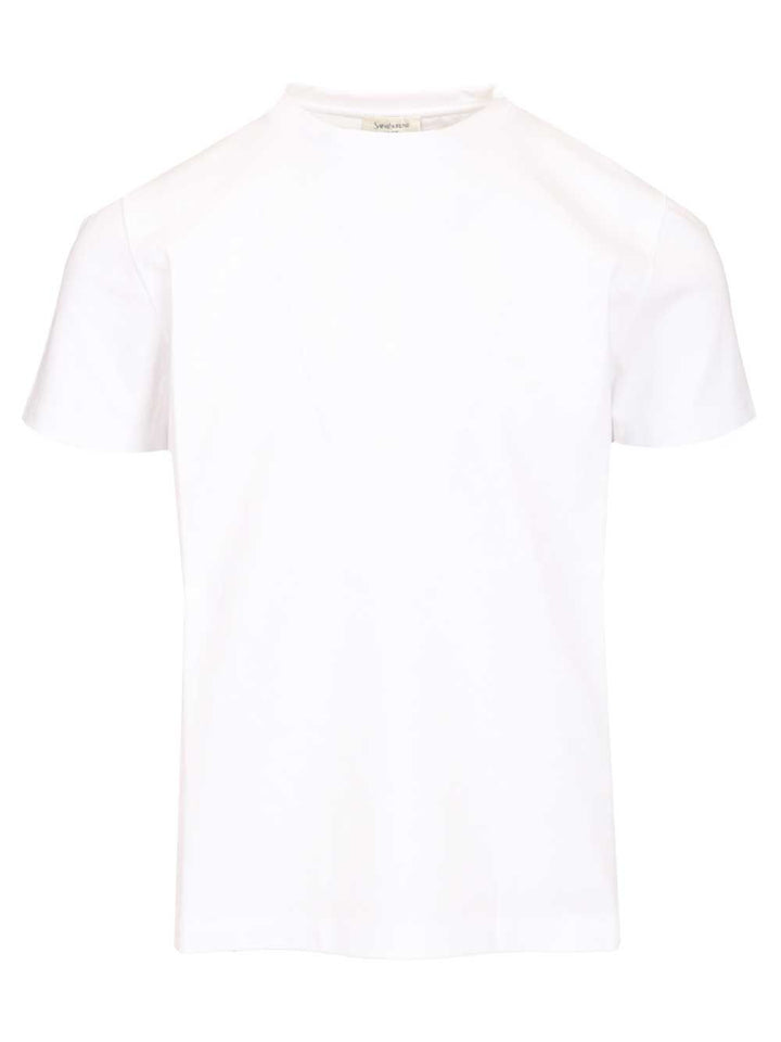 Saint Laurent Crew Neck T-Shirt - White | da3feef95003f794f547e16d6ab5b356ffecc216